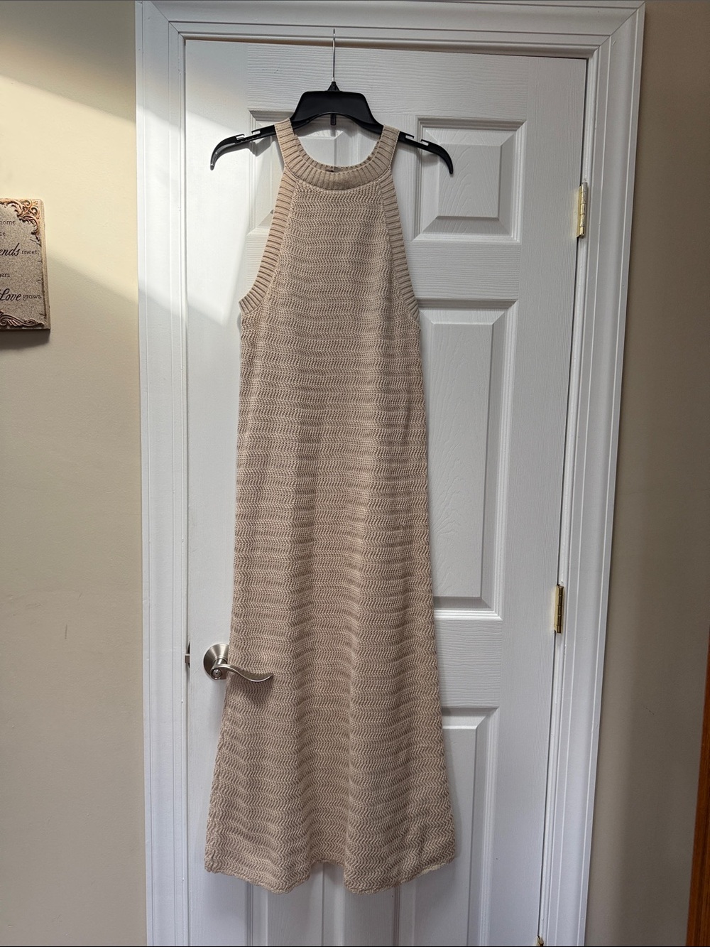LOFT Sleeveless Knit Maxi Dress in Taupe